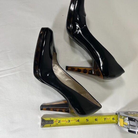 Jessica Simpson Black Patent Leather Pumps with Tortious heels - Size 7.5 - Picture 8 of 8